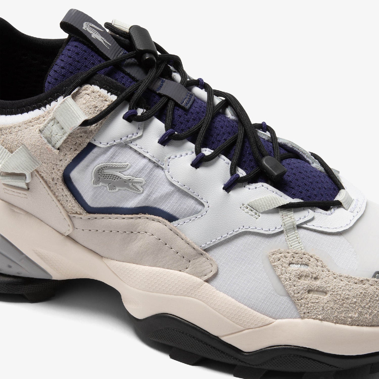Sneakers L-Guard Breaker en daim - White & Navy