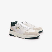 Sneakers Lineshot en cuir - White & Dark Green