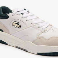 Sneakers Lineshot en cuir - White & Dark Green