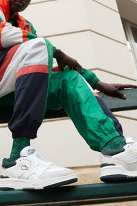 Sneakers Lineshot en cuir - White & Dark Green