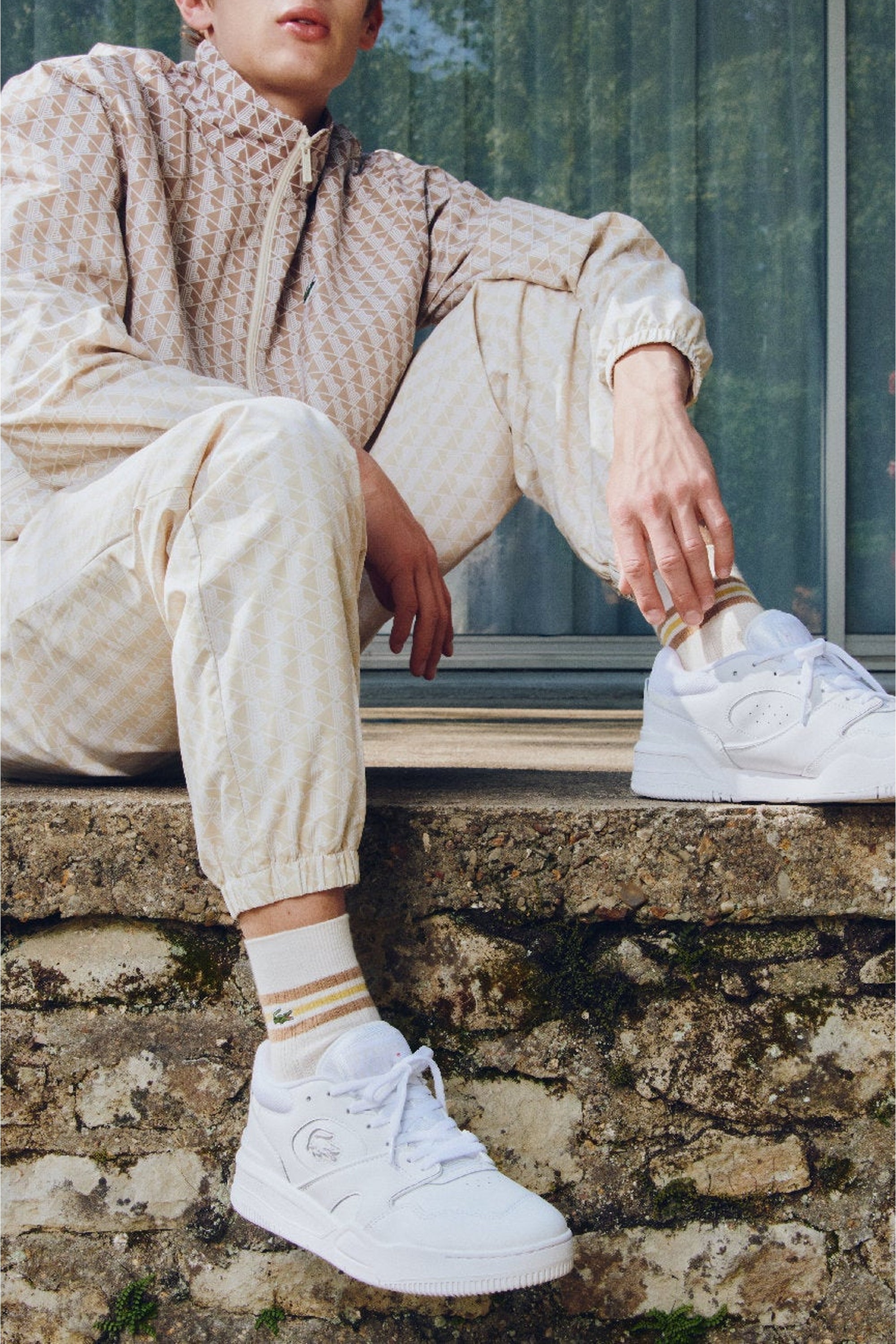 Sneakers Lineshot en cuir - White