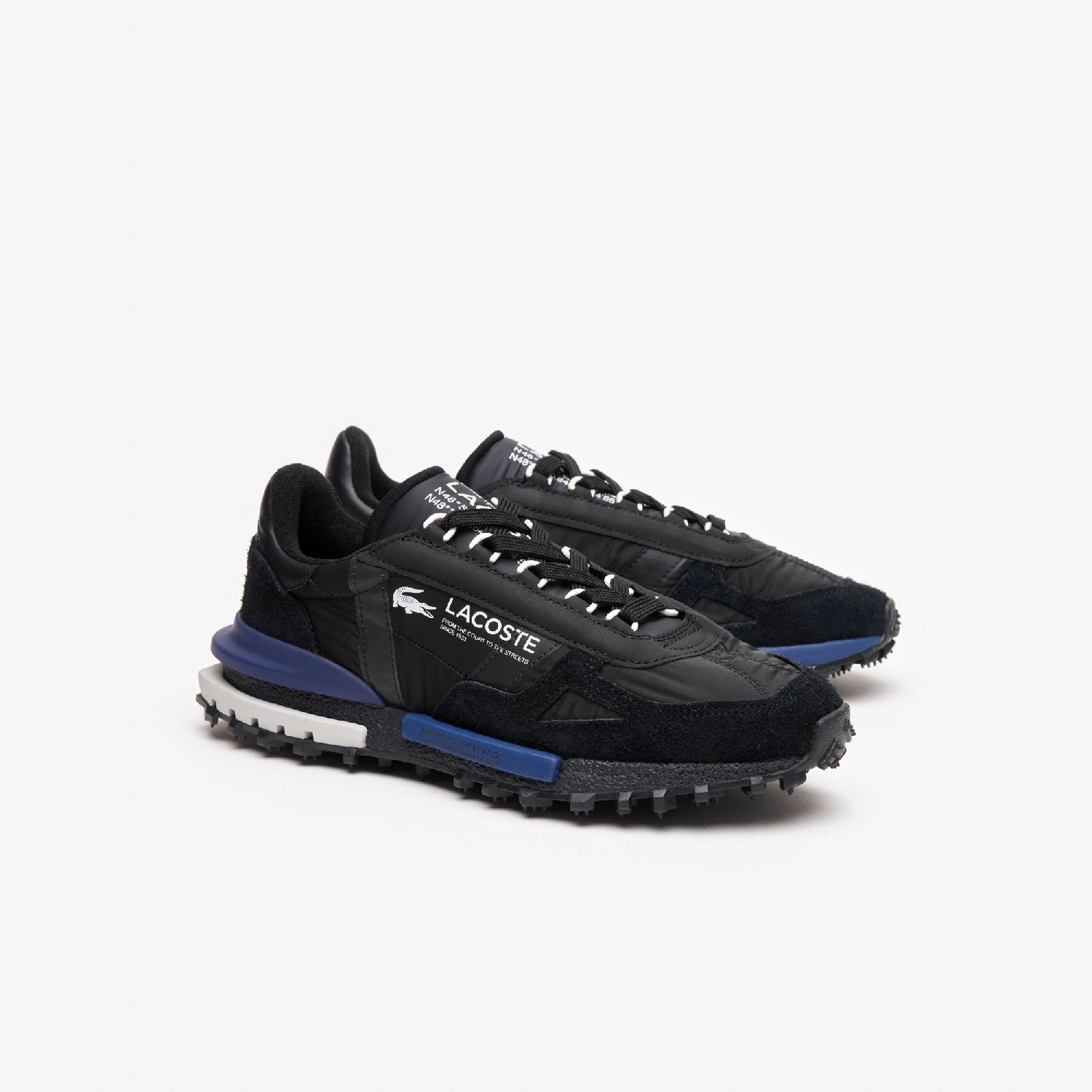 Sneakers Elite Active en cuir - Black & Navy