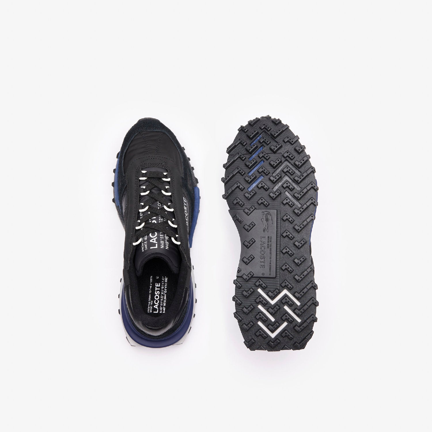 Sneakers Elite Active en cuir - Black & Navy