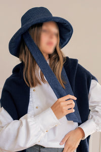 Chapeau Le Archibald en denim - Bleu Foncé