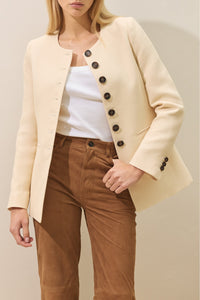 Le Danou leather trousers - Camel brown