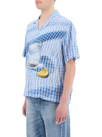 PRINT BLUE TABLECLOTH LA CHEMISE JEAN