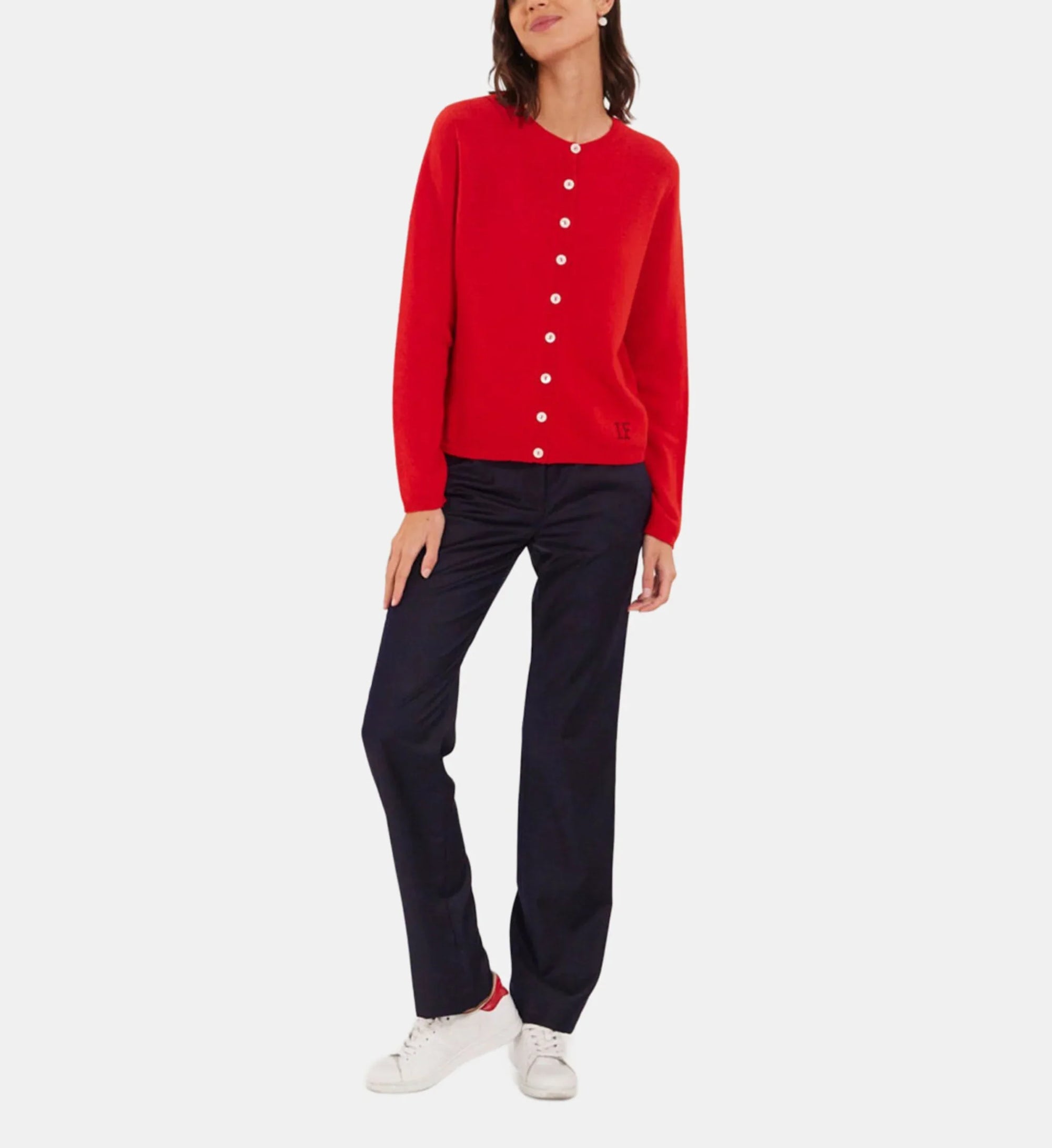 2qty RELIQUAT 110€ 0%  / Cardigan Cesaria boutonné en laine et cachemire - Red