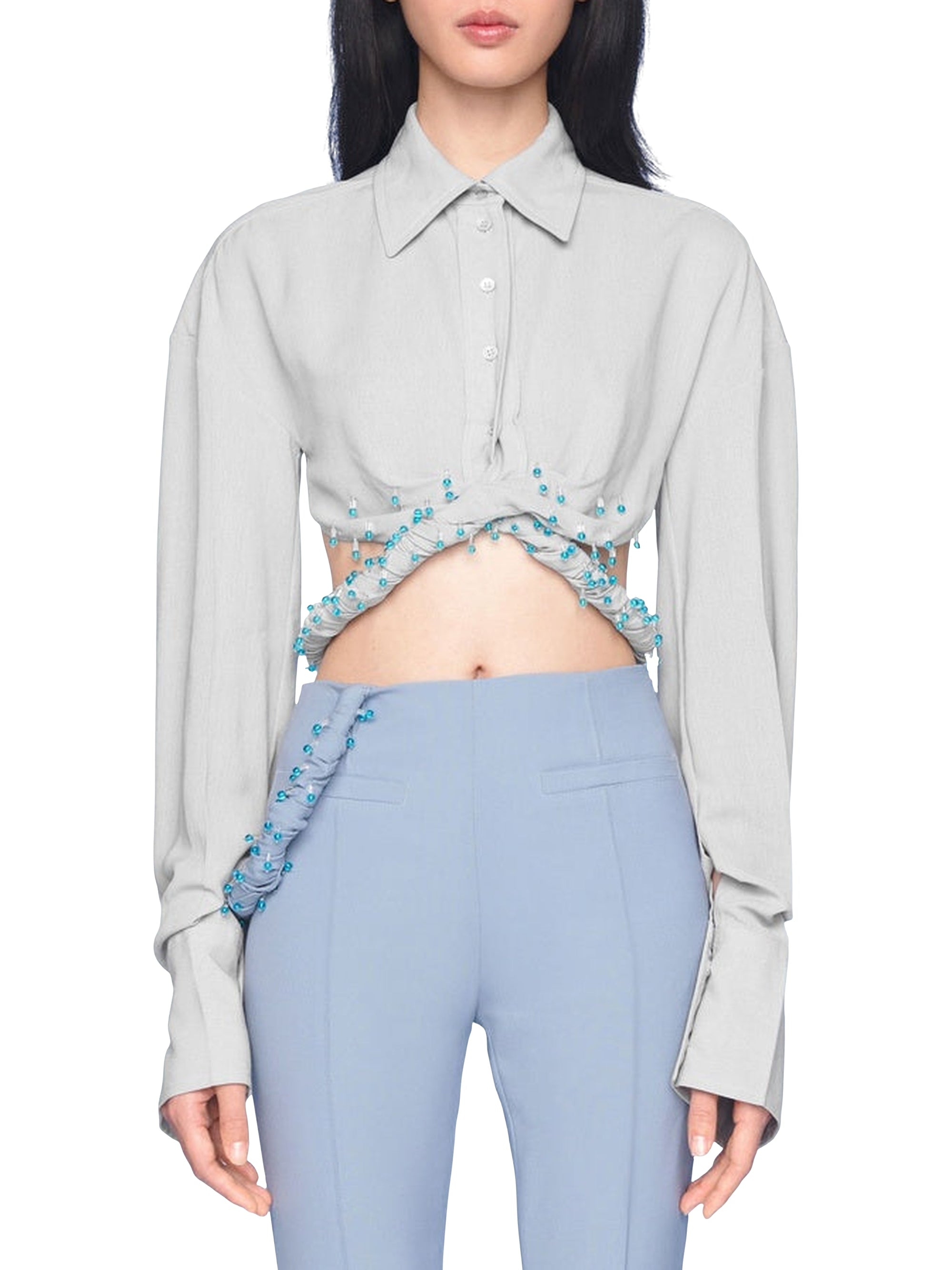 LIGHT GREY LA CHEMISE PERLI