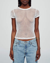 Swedish Net Baby T-shirt - White