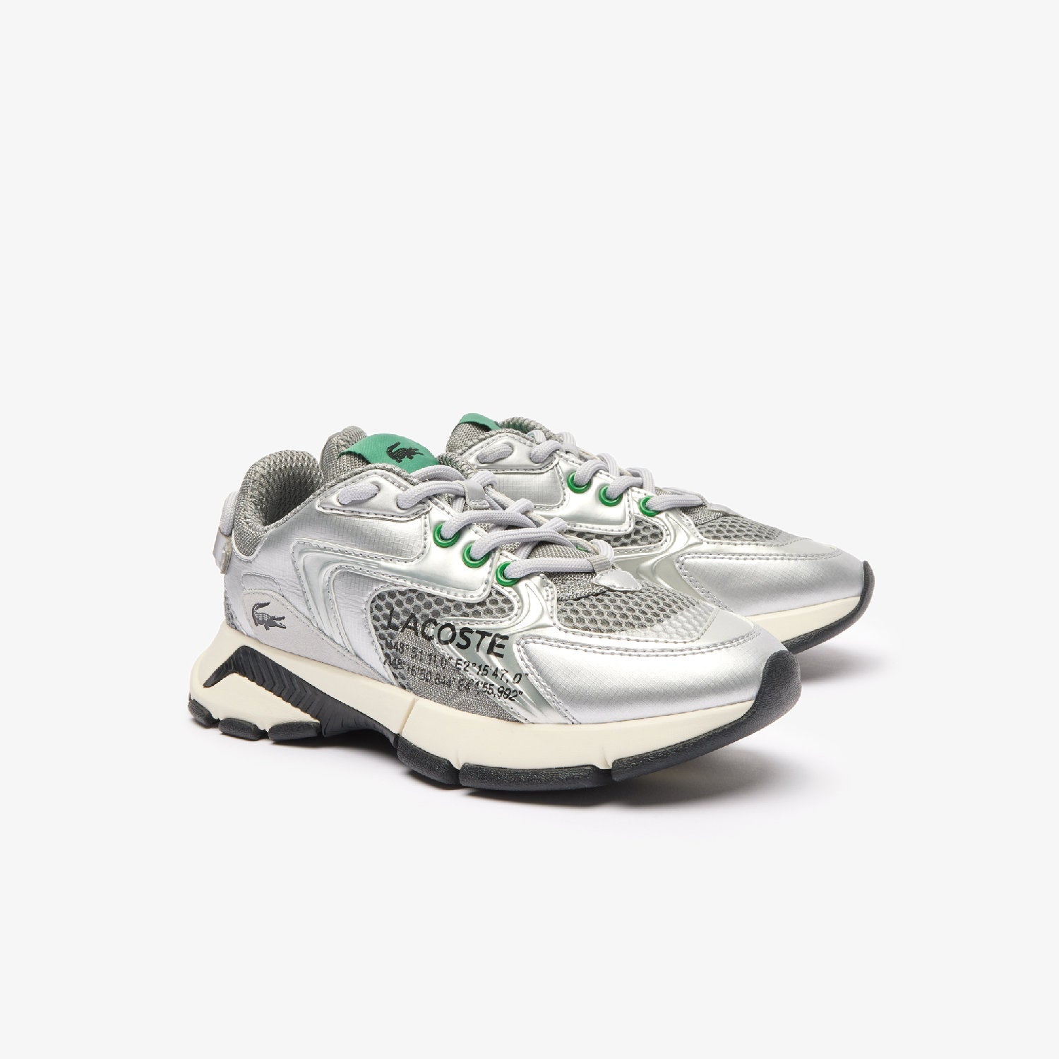 Sneakers L003 Neo en cuir - Grey & Silver