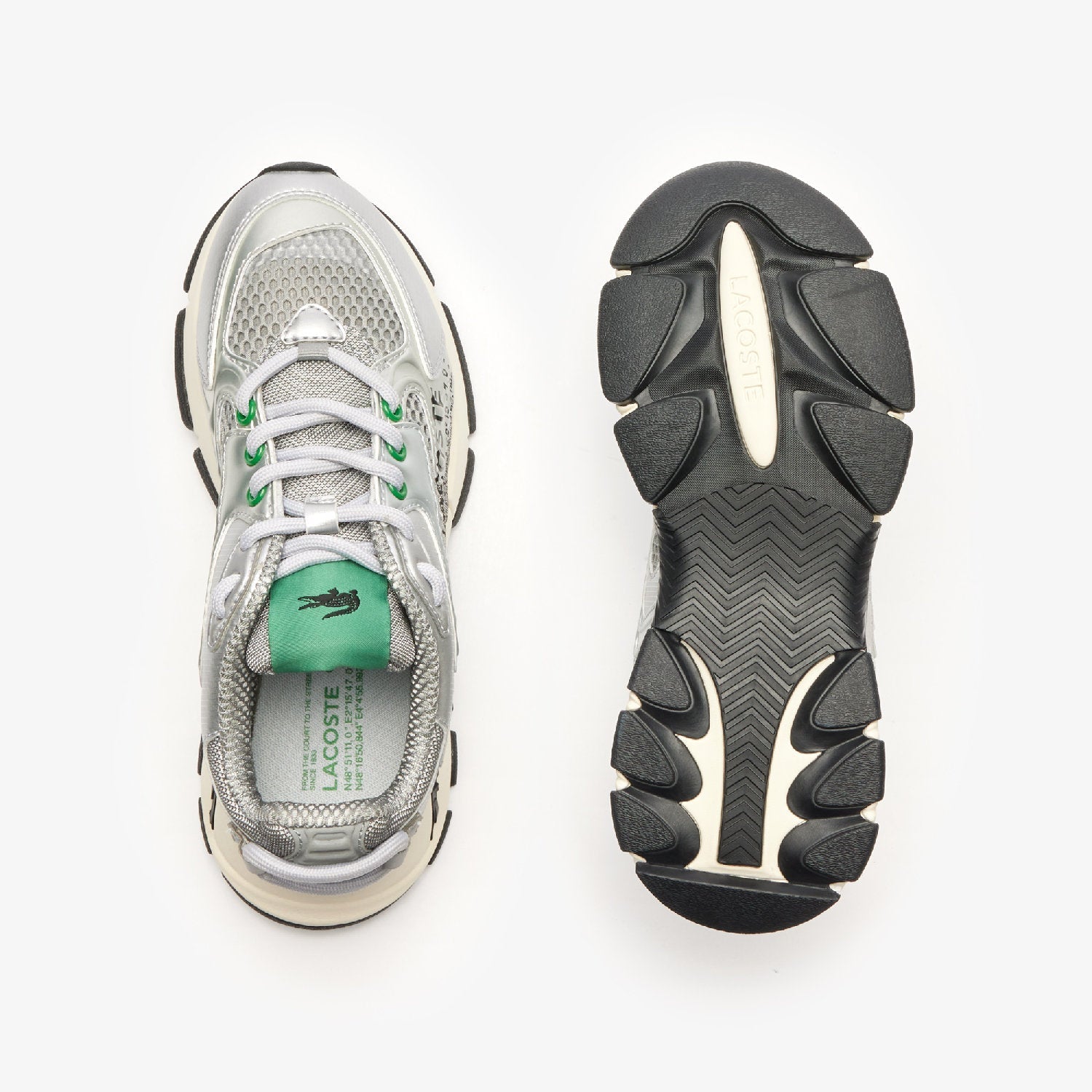 Sneakers L003 Neo en cuir - Grey & Silver
