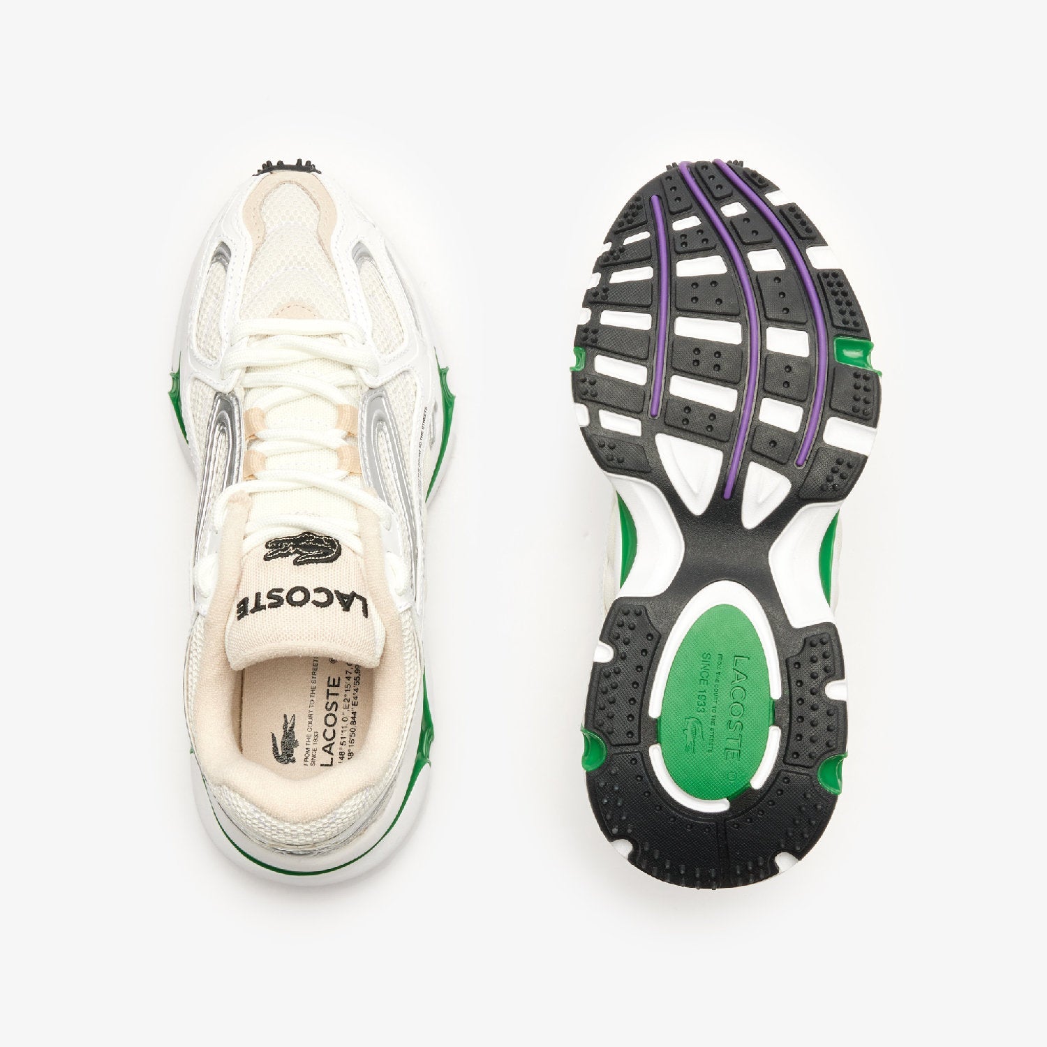 Sneakers L003 2K24 en cuir - White & Green