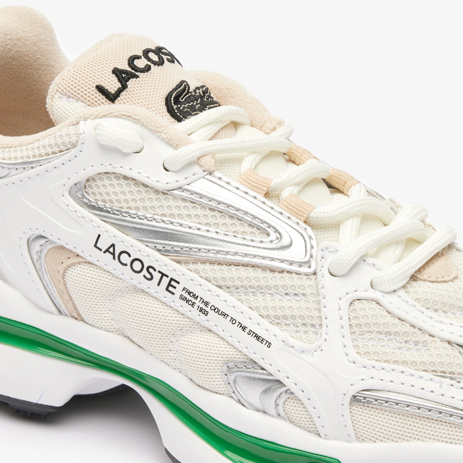 Sneakers L003 2K24 en cuir - White & Green