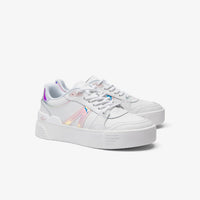 L002 Evo sneakers in leather - White & Light Pink