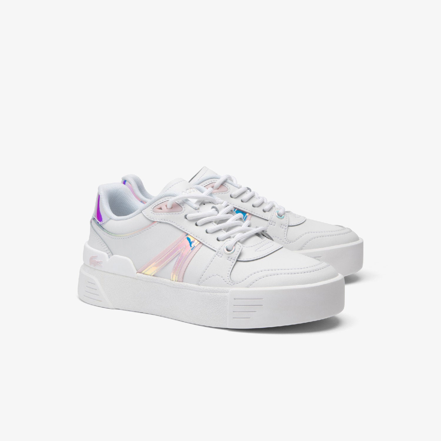 L002 Evo sneakers in leather - White & Light Pink
