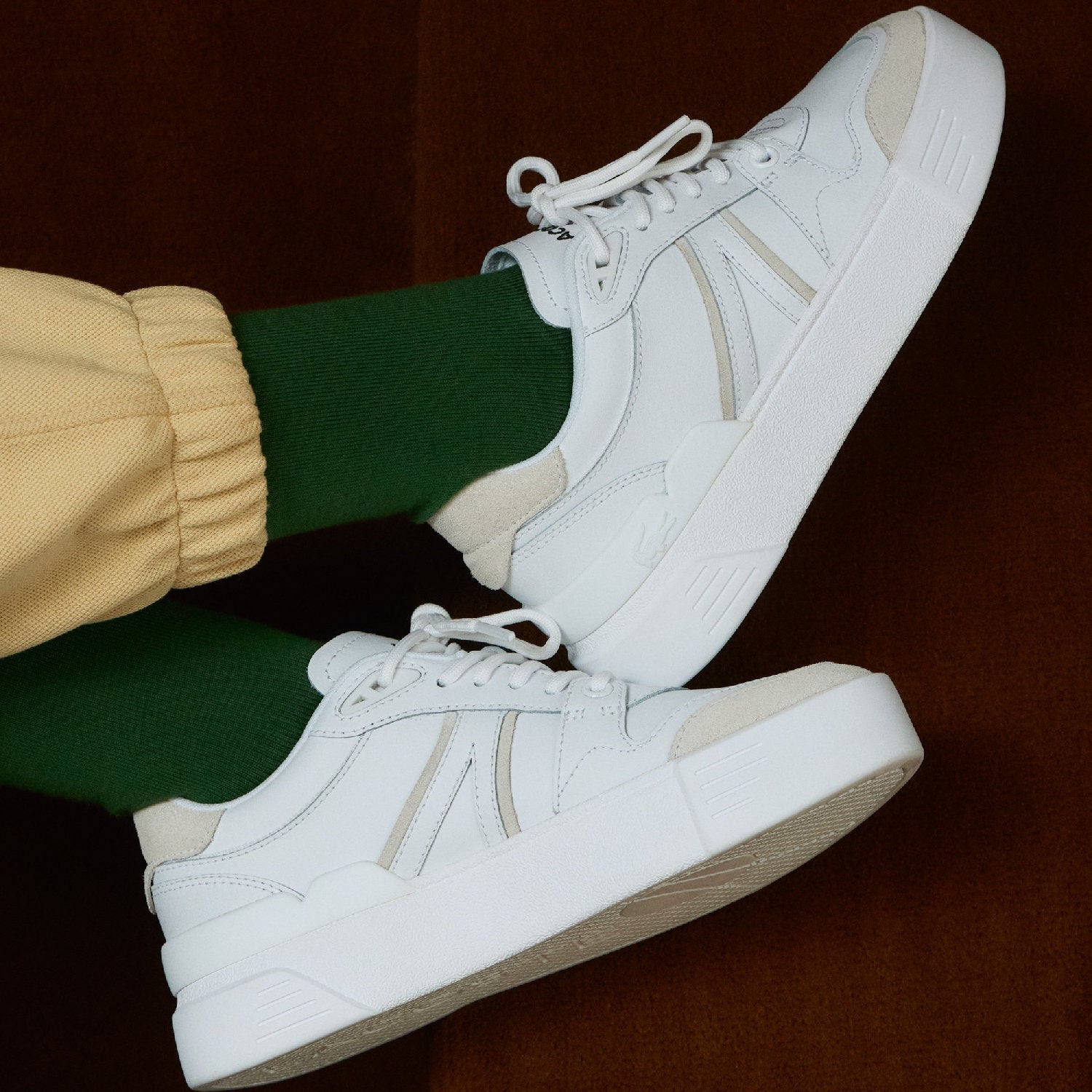 Sneakers L002 Evo en cuir - White & Off White