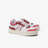 Sneakers L002 Evo en cuir - White & Pink