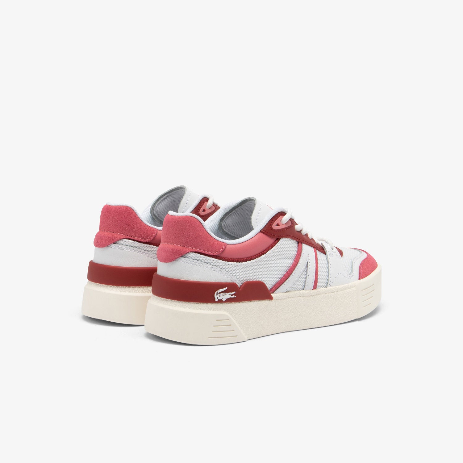 Sneakers L002 Evo en cuir - White & Pink