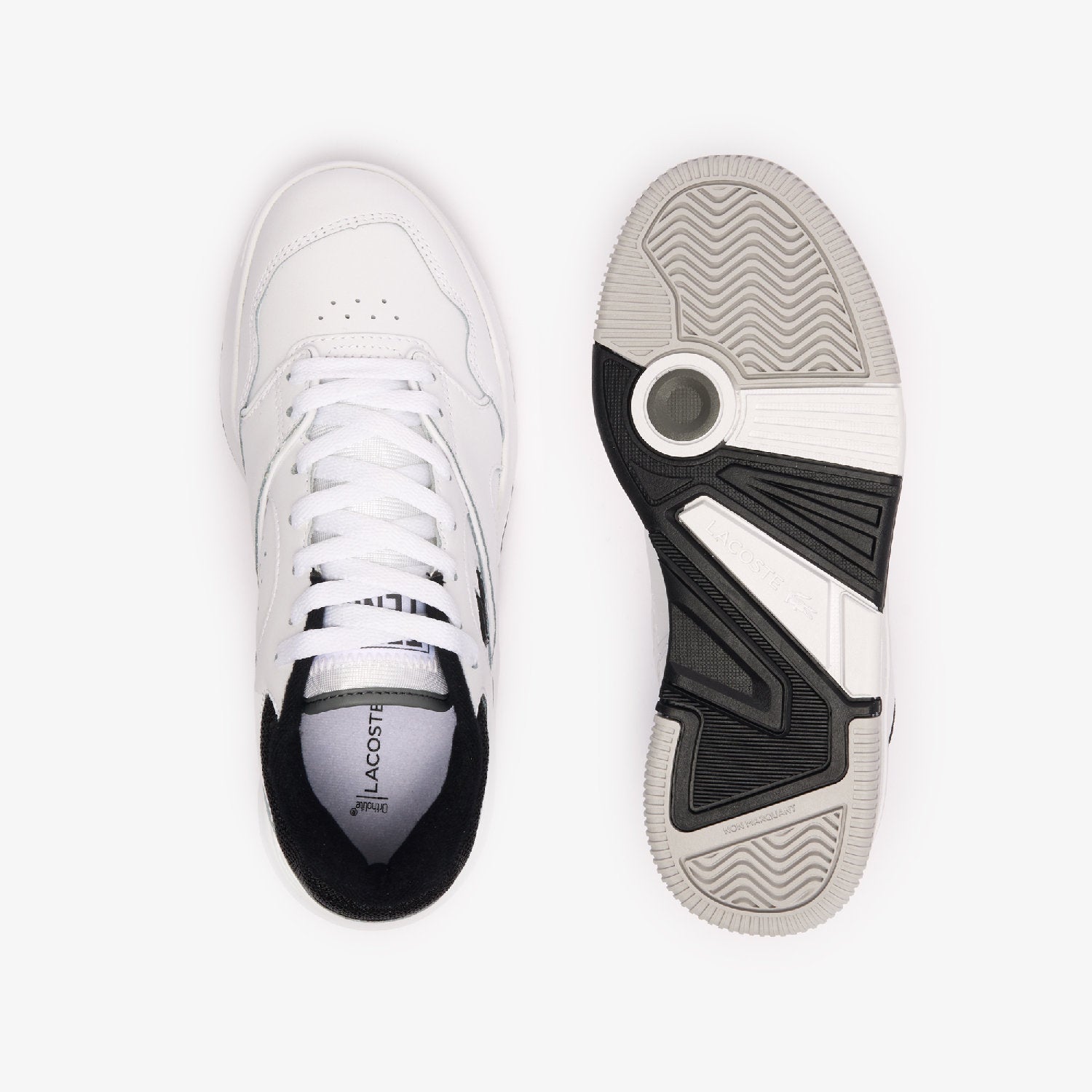 Sneakers Lineshot en cuir - White & Black