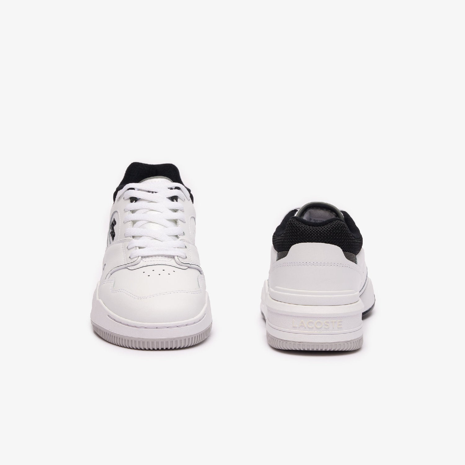 Sneakers Lineshot en cuir - White & Black