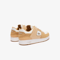 Sneakers Court Cage en cuir - Light Brown & White