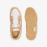 Sneakers Court Cage en cuir - Light Brown & White