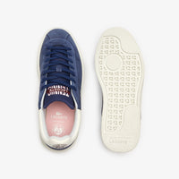 Sneakers Baseshot Lacoste x Roland-Garros en cuir - Navy & Off White