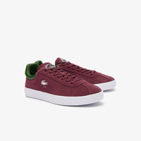 Lacoste x Roland-Garros Baseshot sneakers in leather - Dark Burgundy