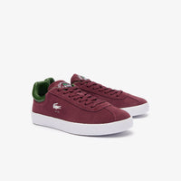 Sneakers Baseshot Lacoste x Roland-Garros en cuir - Dark Burgundy