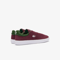 Sneakers Baseshot Lacoste x Roland-Garros en cuir - Dark Burgundy