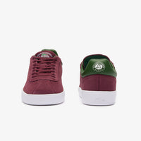 Sneakers Baseshot Lacoste x Roland-Garros en cuir - Dark Burgundy