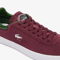 Sneakers Baseshot Lacoste x Roland-Garros en cuir - Dark Burgundy