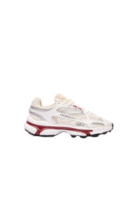 Sneakers L003 2K24 en cuir - White & Burgundy