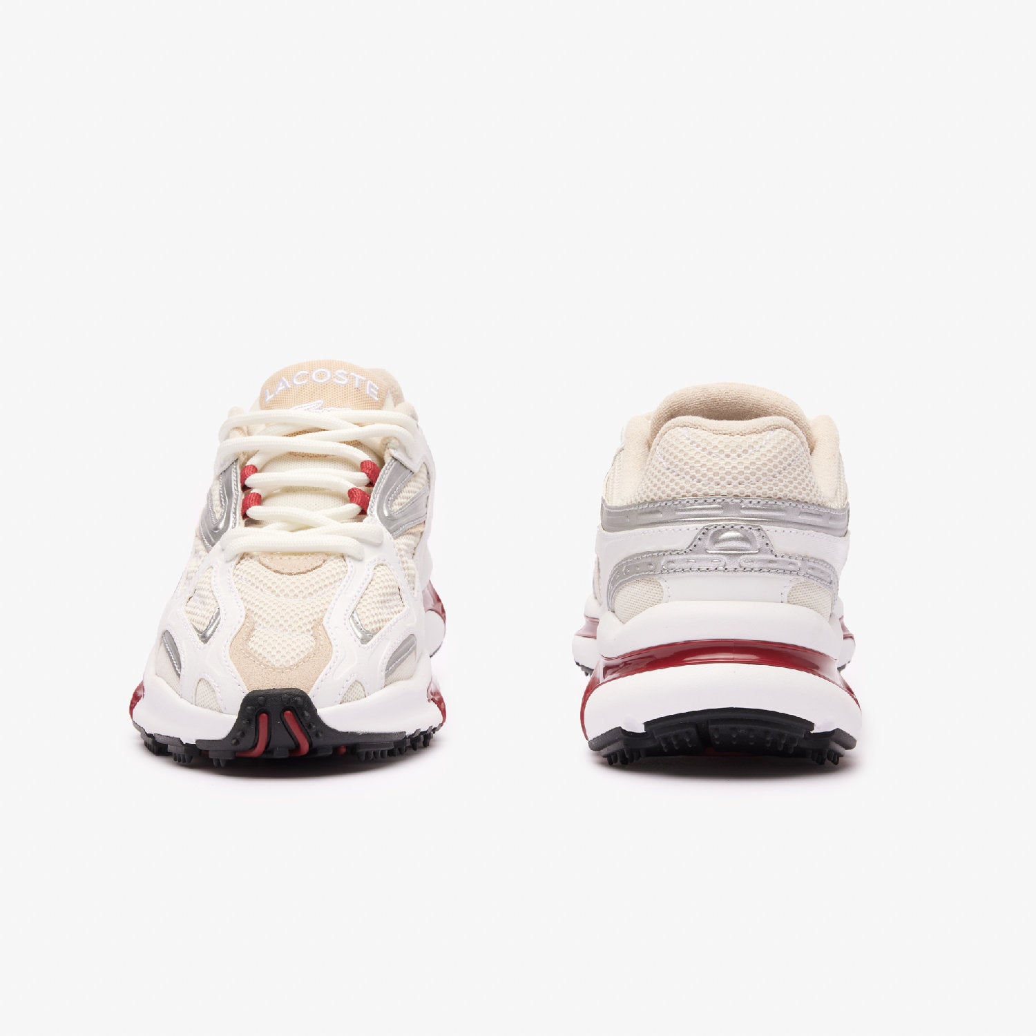 Sneakers L003 2K24 en cuir - White & Burgundy