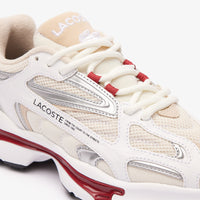 Sneakers L003 2K24 en cuir - White & Burgundy