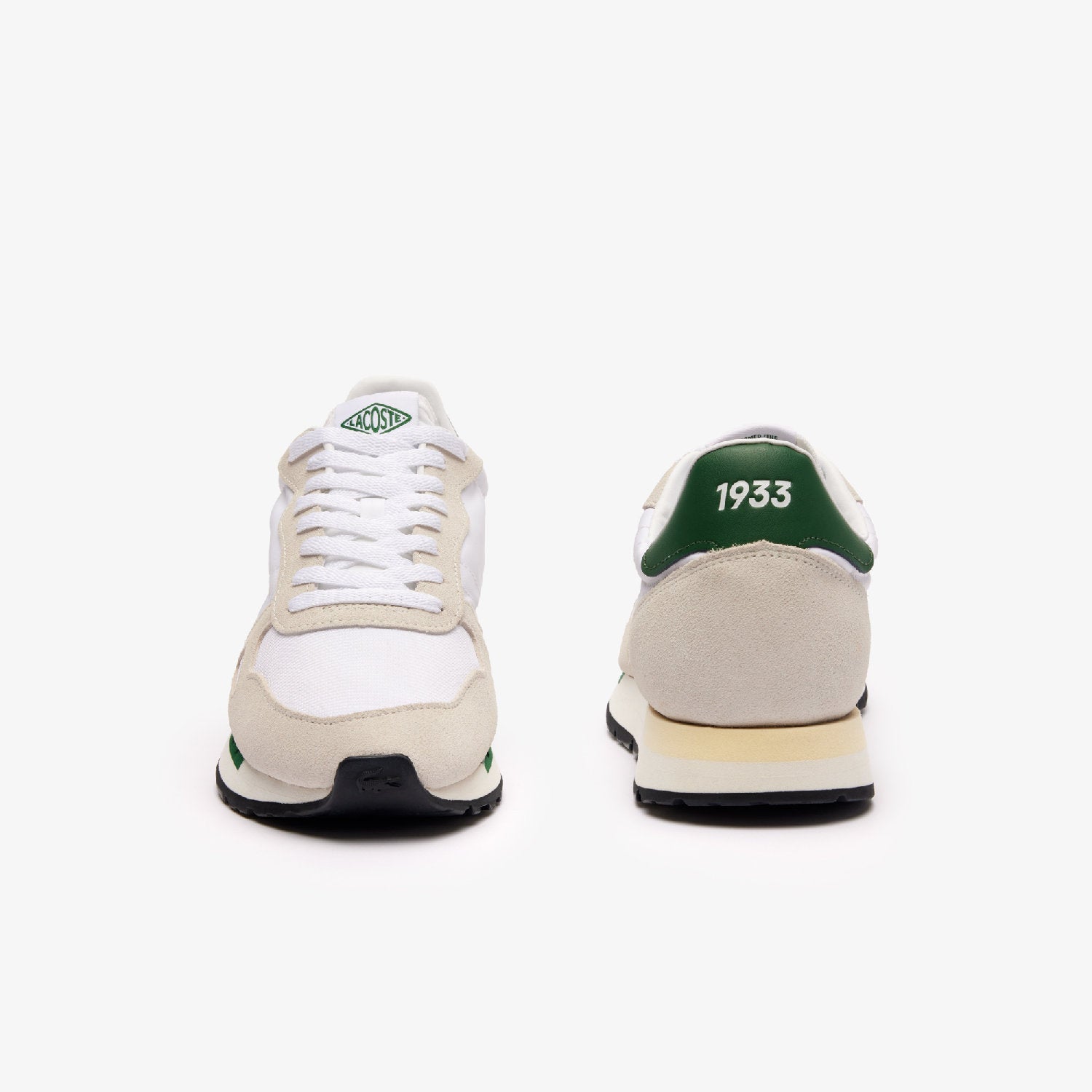 Sneakers Partner 70s en tissu - White & Dark Green