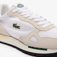 Partner 70s fabric sneakers - White & Dark Green