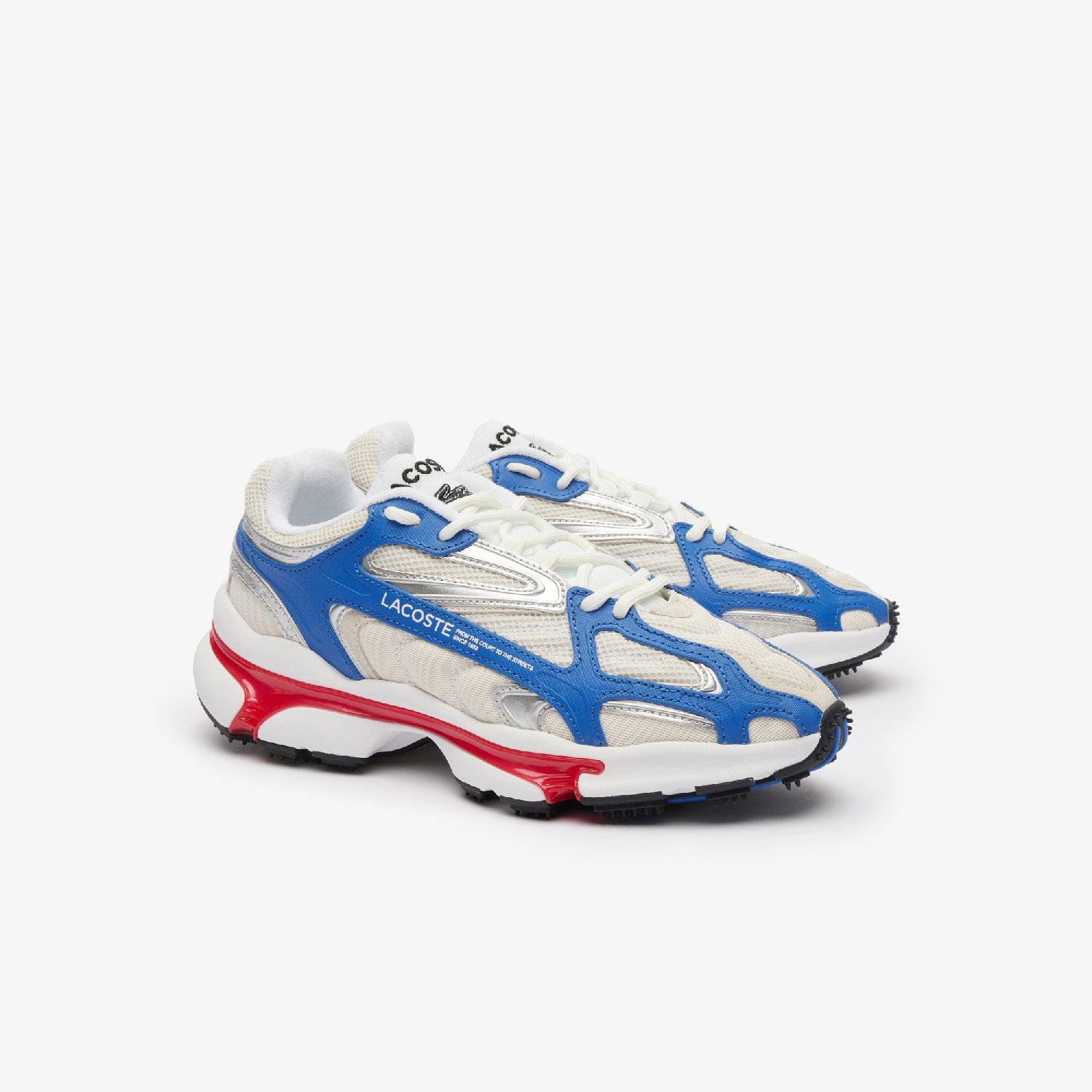 Sneakers L003 2K24 en cuir - White & Red & Blue
