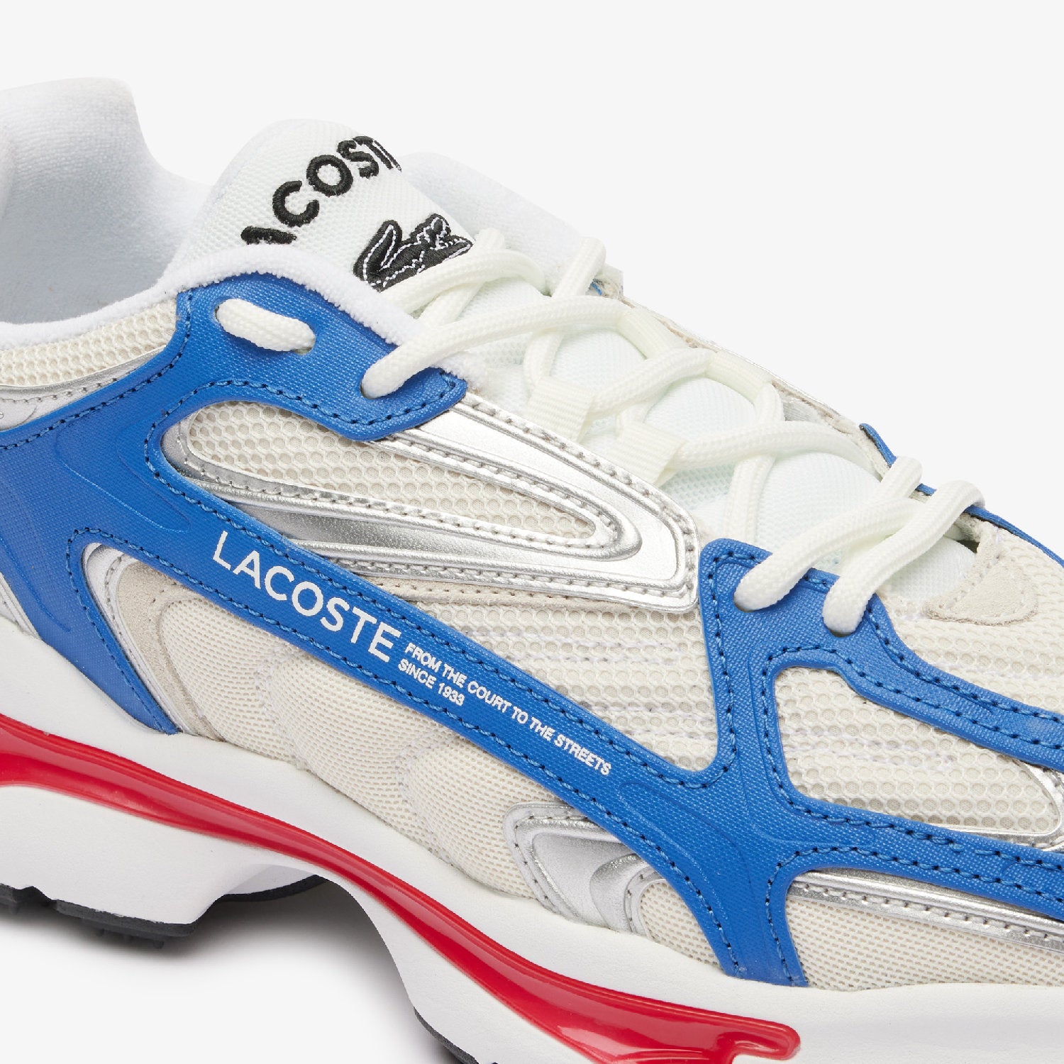 Sneakers L003 2K24 en cuir - White & Red & Blue