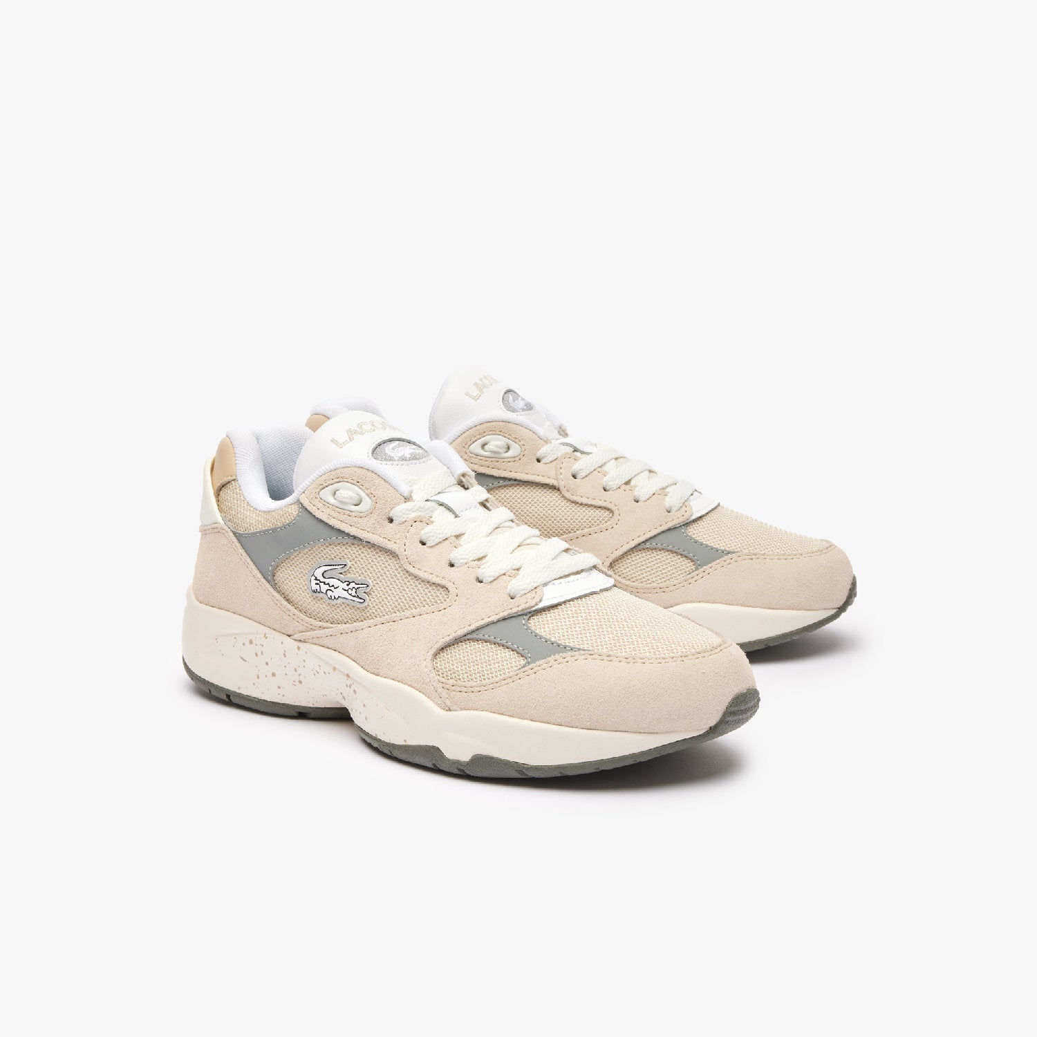 Sneakers Storm 96 Vintage en daim - Off White & Grey