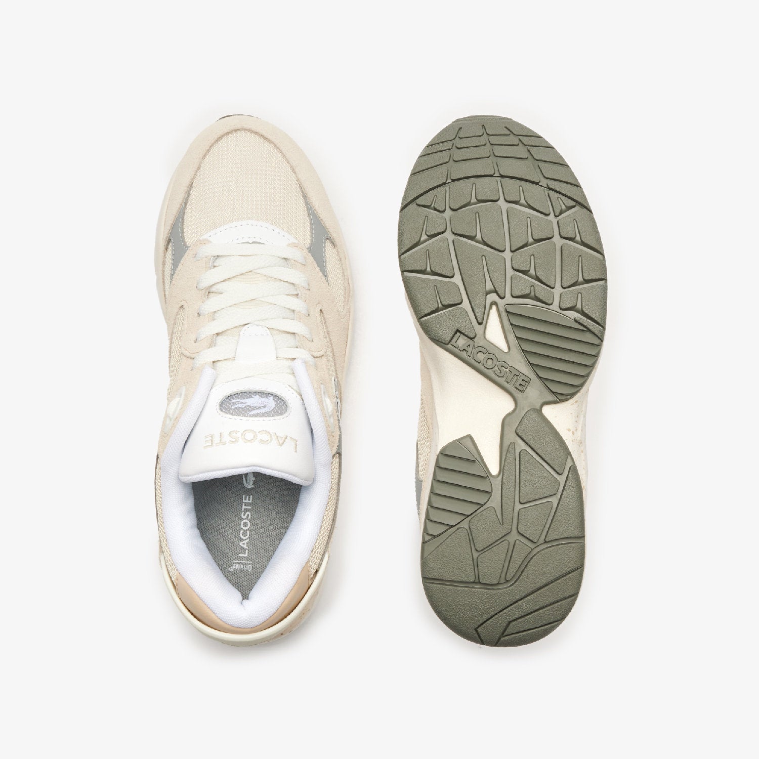 Sneakers Storm 96 Vintage en daim - Off White & Grey