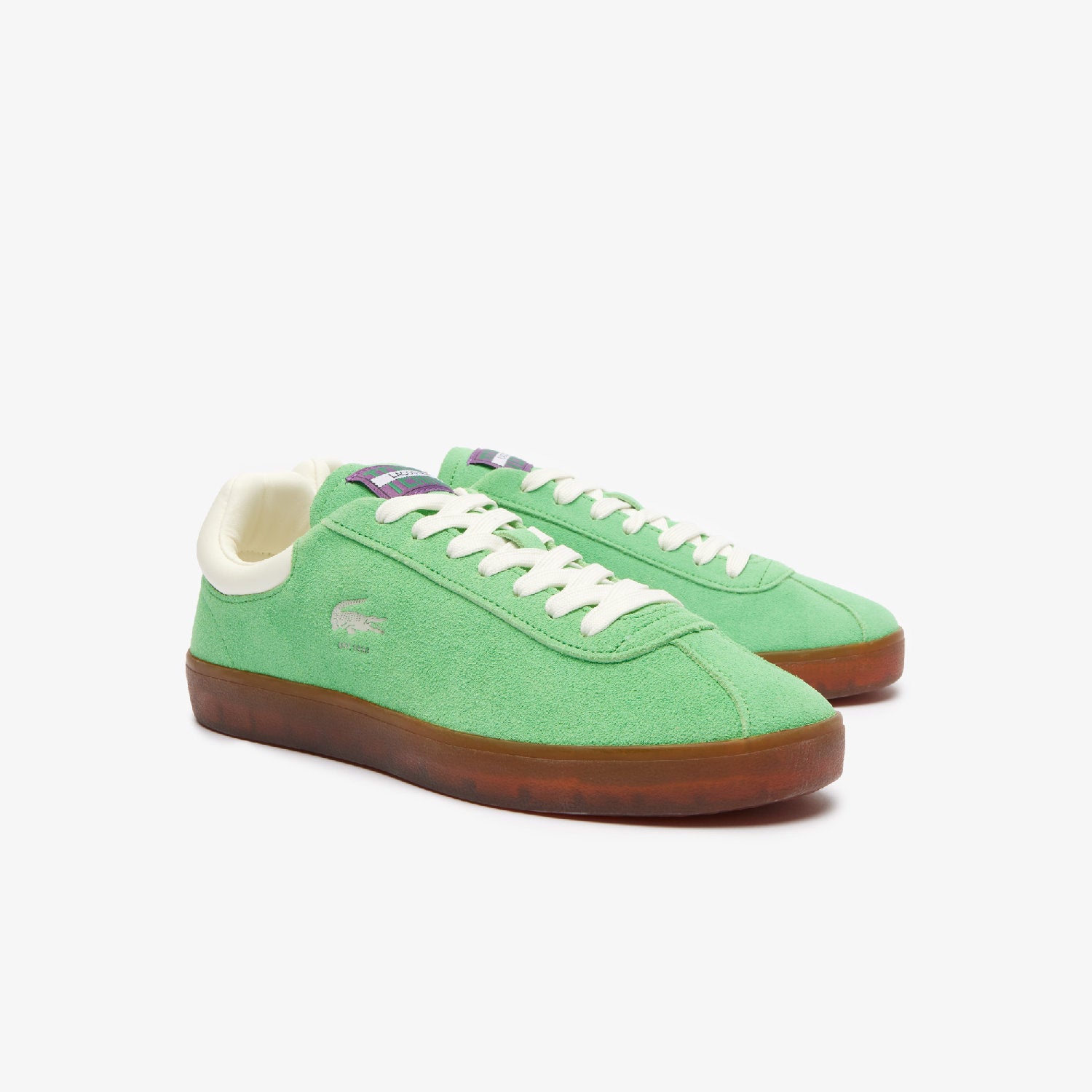 Sneakers Baseshot en daim - Green & Gum