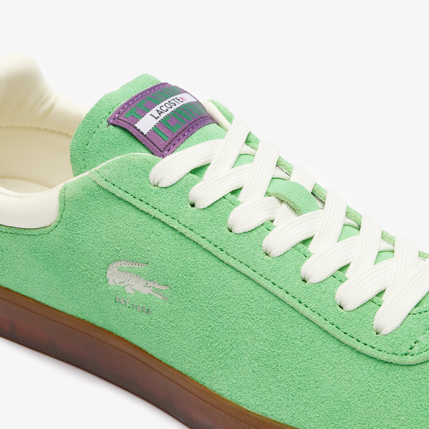 Sneakers Baseshot en daim - Green & Gum