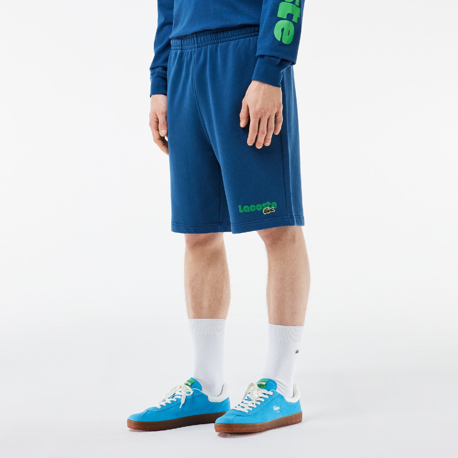Baseshot sneakers in suede - Blue & Gum