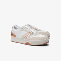 Sneakers L001 en cuir - White & Light Brown
