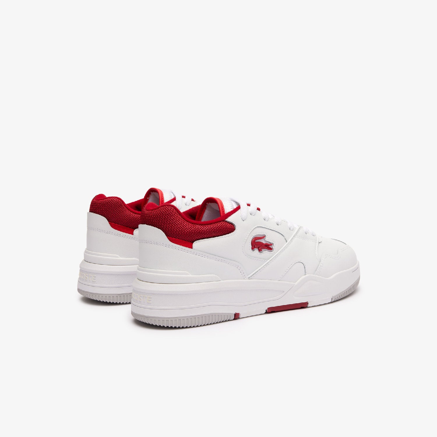 Sneakers Lineshot en cuir - White & Red