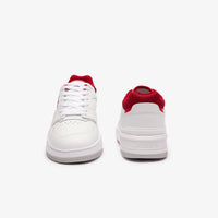Sneakers Lineshot en cuir - White & Red