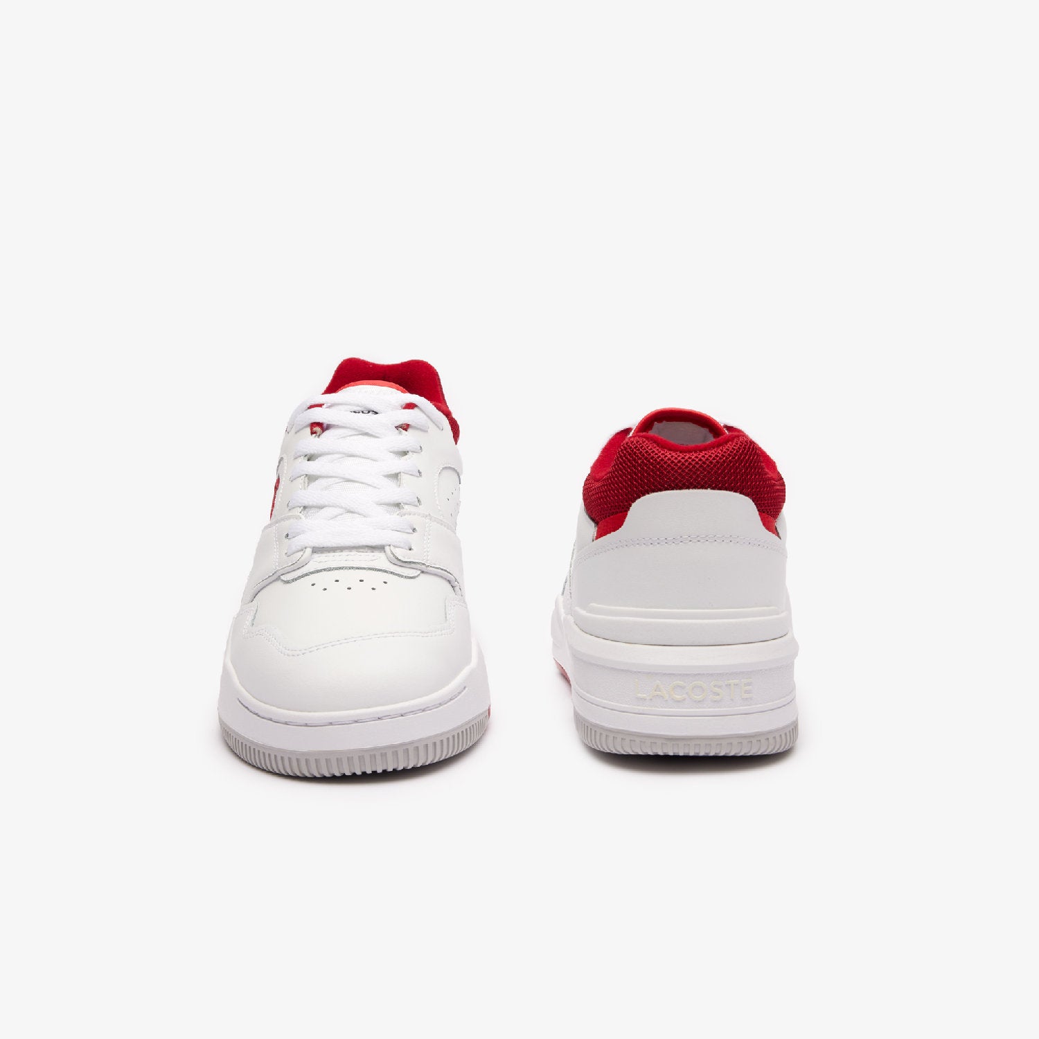 Sneakers Lineshot en cuir - White & Red