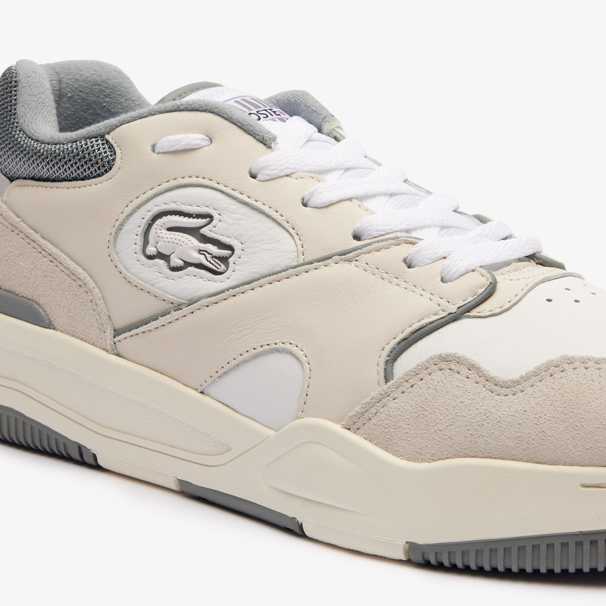 Sneakers Lineshot en cuir - White & Grey