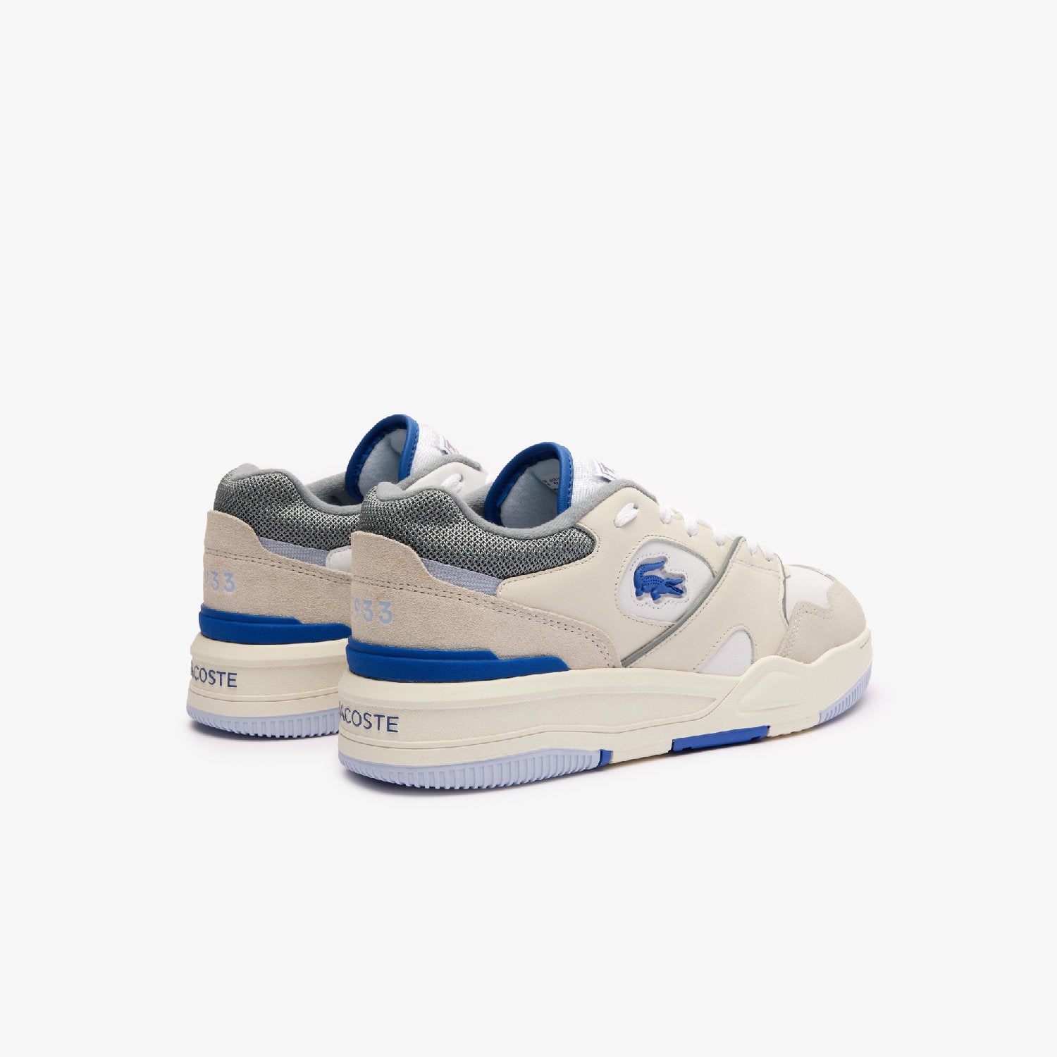 Sneakers Lineshot en cuir - White & Light Blue